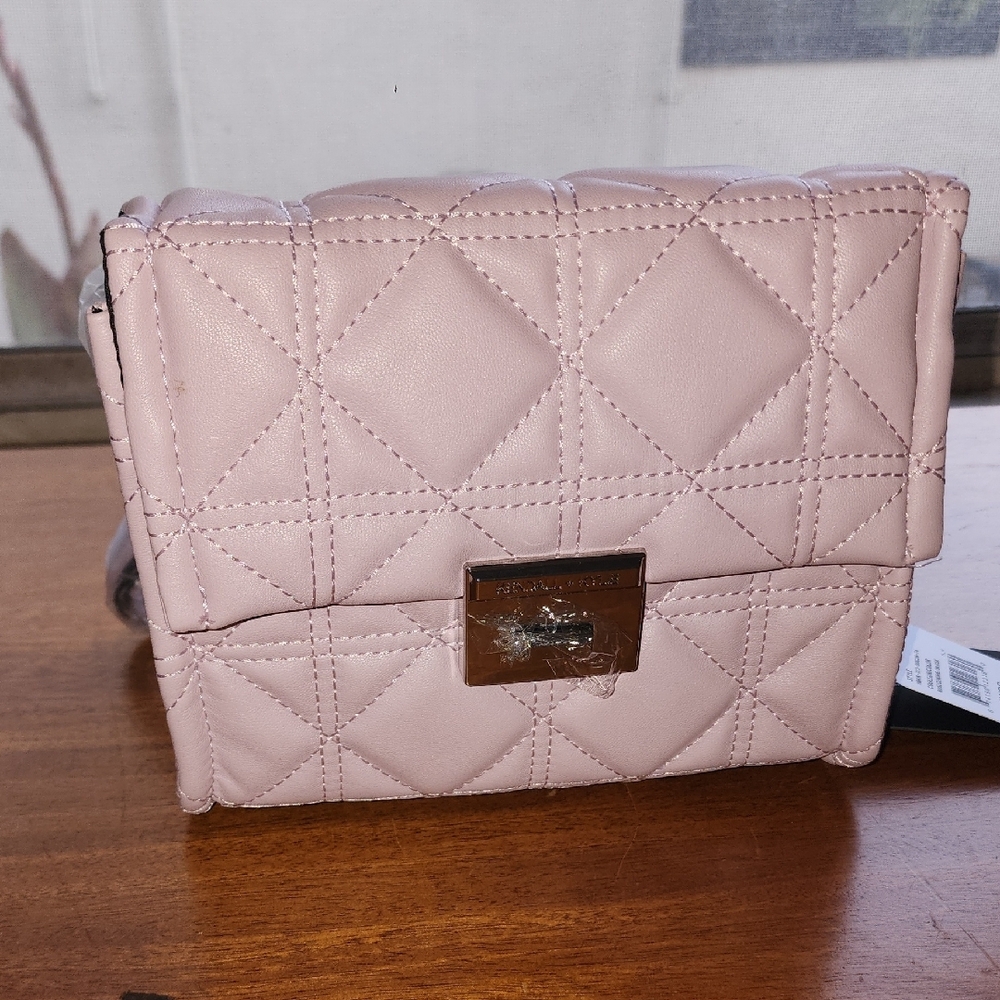 Kendall & Kylie Pink Quilted Crossbody Bag